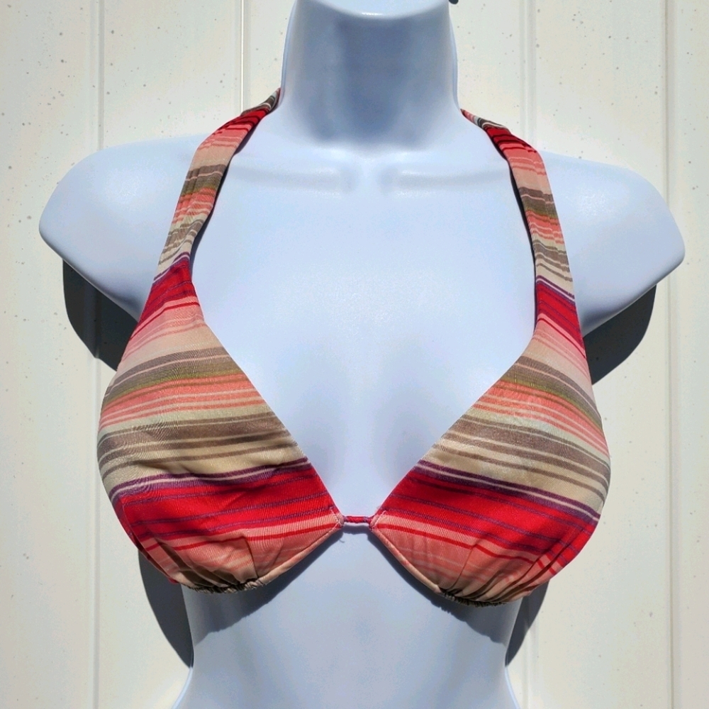 Victoria's Secret Bikini Top Stripes 34B